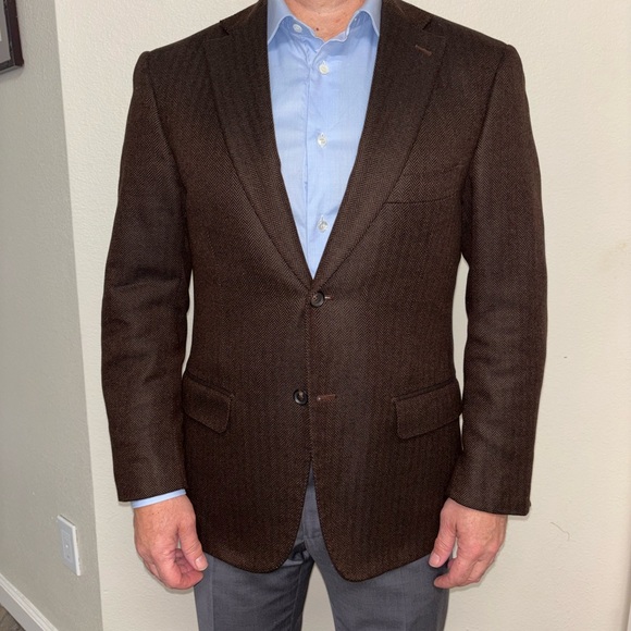 Isaia Dark Brown Blazer